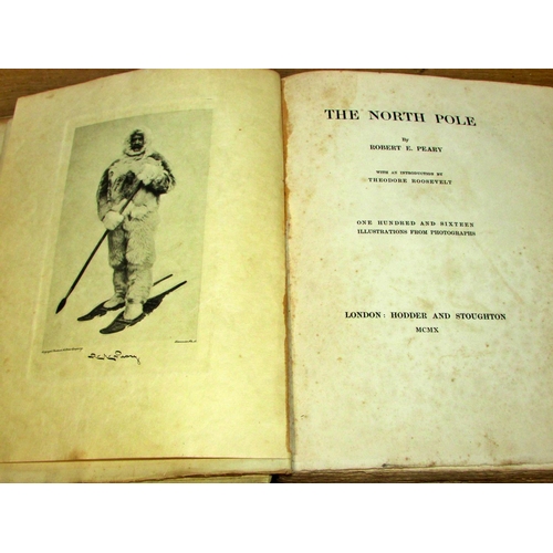 674 - The North Pole by Robert E Peary (1910), signed by the author and Robert A Bartlett, Captain of the ... 