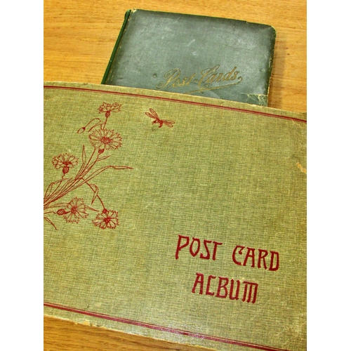 676 - A collection of late Victorian and early 20th century postcards in two albums to include famous actr... 