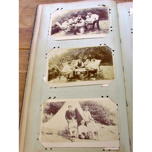 676 - A collection of late Victorian and early 20th century postcards in two albums to include famous actr... 