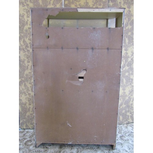 1187 - A 1930s kitchen queen type kitchen larder/storage cabinet, 179cm high x 100cm x 44cm (af)