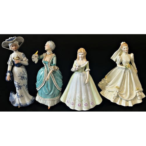 157 - A collection of figurines by Doulton and other factories various sizes, (approx 30)