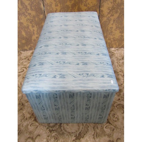 1256 - An upholstered box ottoman, 57cm high x 123cm x 60cm