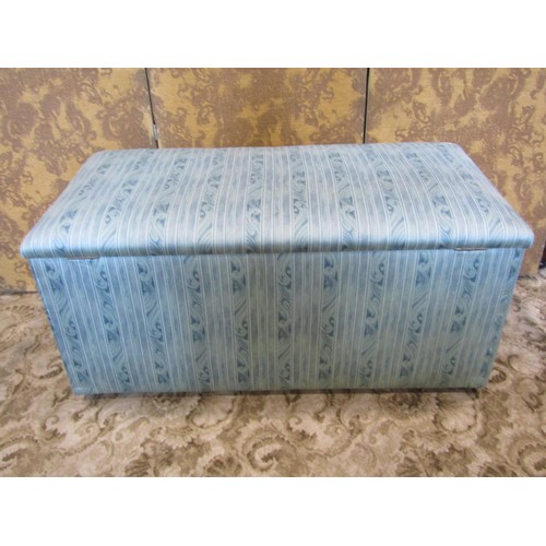 1256 - An upholstered box ottoman, 57cm high x 123cm x 60cm