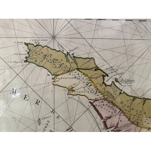 1727 - Pierre Mortier (1661-1711) - A large map of Madagascar: 'Carte Particuliere de l'Isle Daphine ou Mad... 