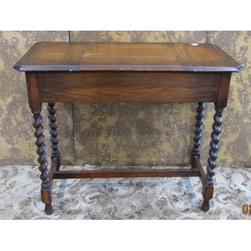 1276 - A Britisher patent writing desk with rising lid and side panels