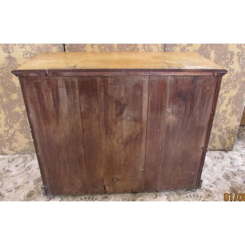 1278 - A Victorian mahogany chest of two long and two short drawers, 85cm high x 105cm wide x 50cm deep