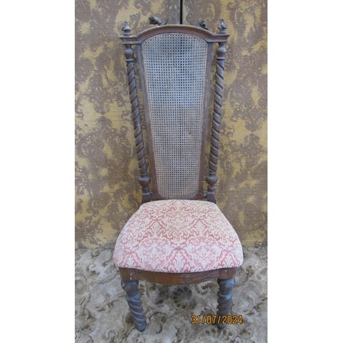 1328 - A rustic Windsor type kitchen chair with pierced slat back.