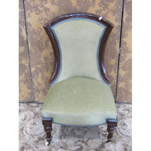 1337 - Two small Victorian drawing room chairs (2)