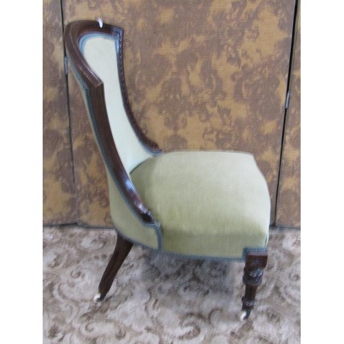 1337 - Two small Victorian drawing room chairs (2)