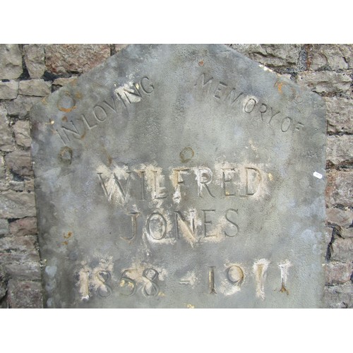 1452 - A large and unusual novelty over-sized mock stone (fibreglass) tomb stone, ‘In Loving Memory of Wilf... 