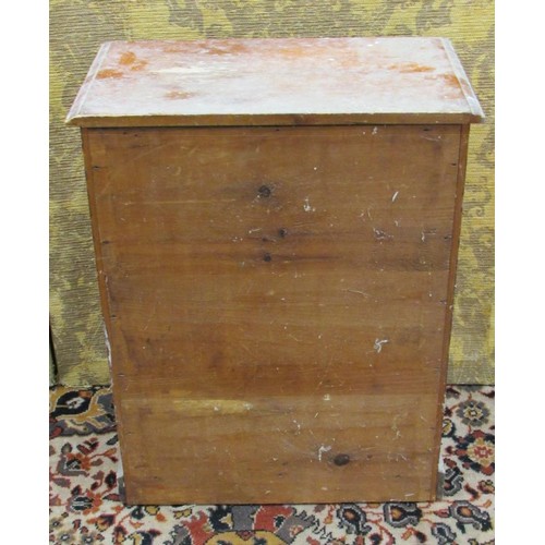 1472 - A small 19th century specimen chest of seven graduated drawers, 56cm high x 44cm wide x 27cm deep