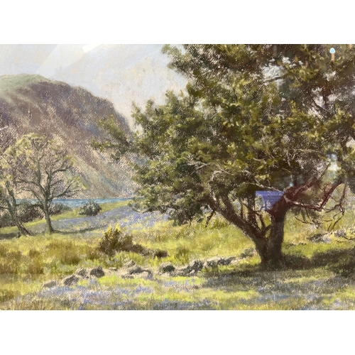 1618 - Ronald Dickinson (1916-1985) - 'Crab Trees in Rannerdale', pastel on paper, signed lower left and in... 