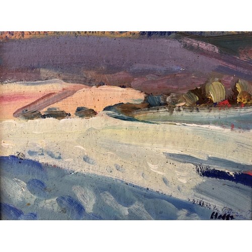 1640 - Anthony Hodge (Local Artist, 1948-2009) - 'Frosty Morning, Wallow Green', signed below, oil on board... 