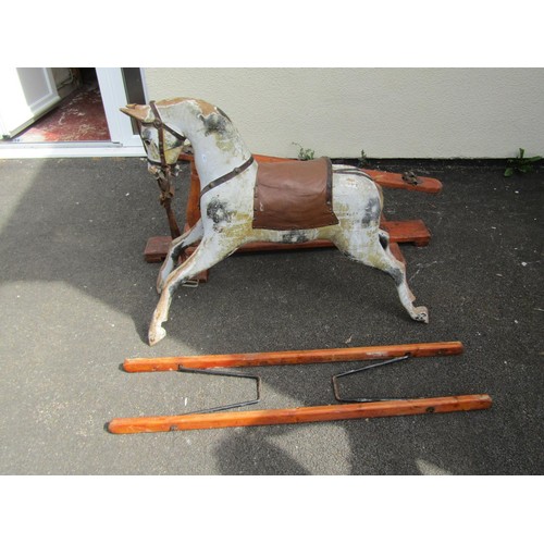 1575A - An Edwardian painted rocking horse (for restoration)