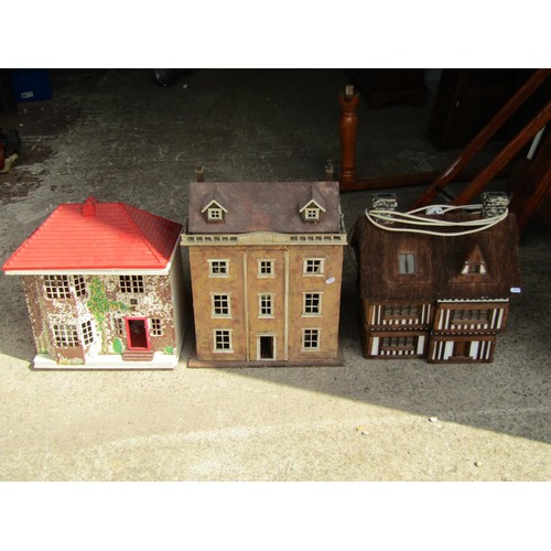 1581 - Six various doll’s houses, the largest 102cm high, 76cm wide