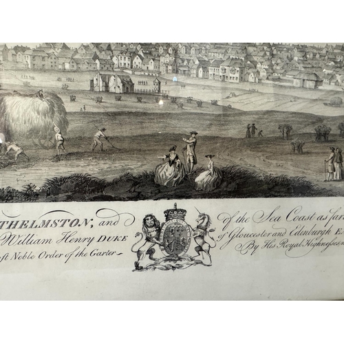 1737 - Arthur Wallis after Lambert - 'Lambert's Correct View of Brighthelmston in 1765 - A Perspective of B... 