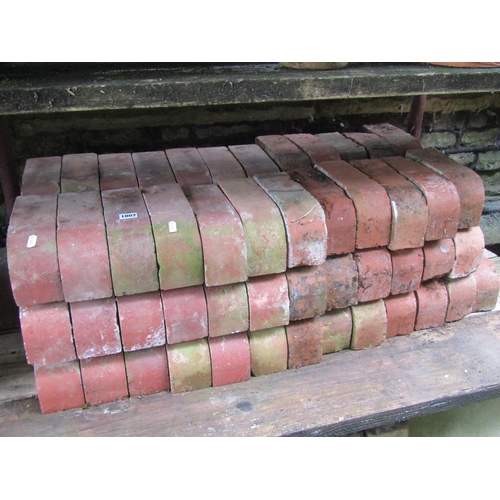 1007 - Approximately 70 reclaimed bull nose bricks stamped 'Cattybrook brick company ltd, Bristol'