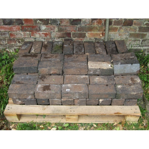 1032 - Architectural salvage - 80 reclaimed blue engineering bricks