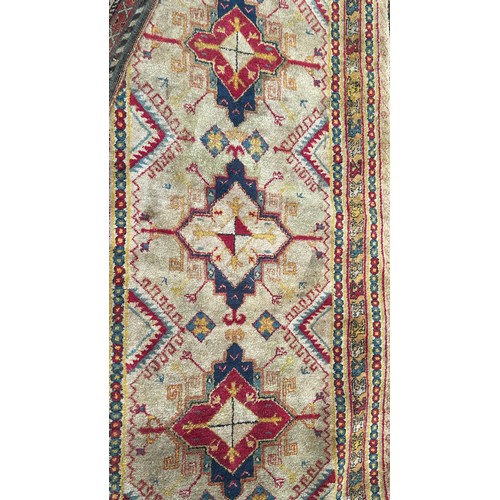 1746 - Six old worn and torn Middle Eastern carpets of varying designs sizes and condition all as found