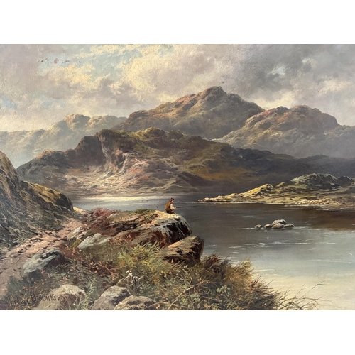 1670 - Alfred de Breanski Snr. RBA (1852-1928) - 'Loch Etive', oil on canvas, signed lower left, with title... 