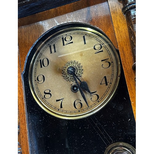 410 - Two 19th century Vienna regulator type wall clocks (2)