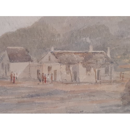 1658 - 'Cape Town, Table Mountain in Distance' (late 19th-Early 20th century), pencil and watercolour on pa... 