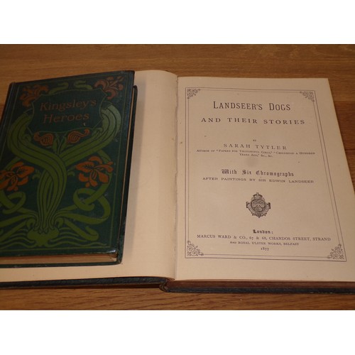 622A - Mixed library of books to include Landseer's Dogs (1877) and others