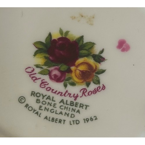 47 - Royal Albert Old Country Roses tea wares including six large plates, vases / urns and ornaments