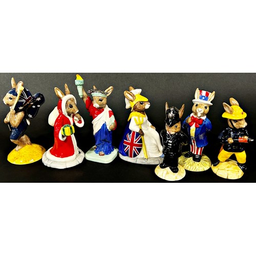 11 - Bunnykins figures, Royal Doulton Nationalistic group (20) to include USA, Spain, UK, Ireland, etc