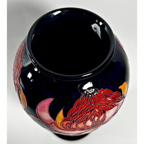 20 - A Moorcroft baluster shape vase, New World Waratah pattern, with original box, 26cm high