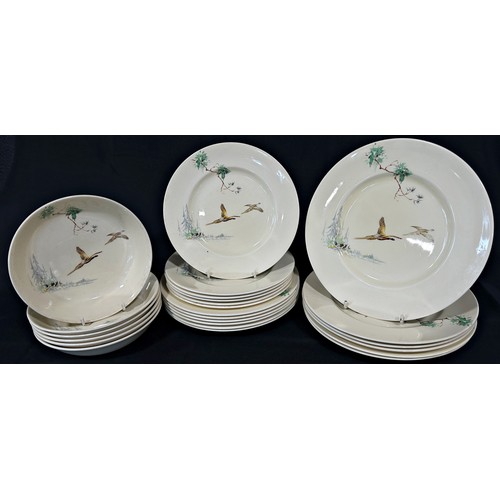 142 - A large quantity of Royal Doulton Coppice dinner ware, comprising graduated plates bowls, tureens et... 