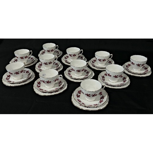 35 - A Royal Albert bluebell pattern tea set for six, further Royal Albert Friendship pattern tea wares, ... 