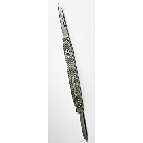 270 - A silver two bladed penknife, Sheffield 1959, maker William Needham