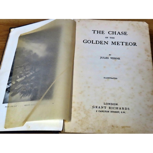 808 - A mixed library of literature to include A Gloucestershire Lad (1918) The Chase of the Golden Meteor... 