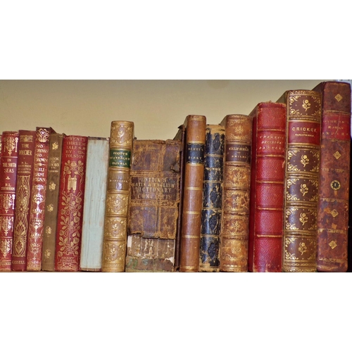 835 - Early 20th century literature library to include R L Stevenson novels (8) together with Little Maste... 