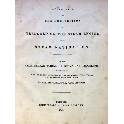 856 - Appendix D to the New Edition of Tredgold on the Steam Engine and on Steam Navigation on Archimedean... 