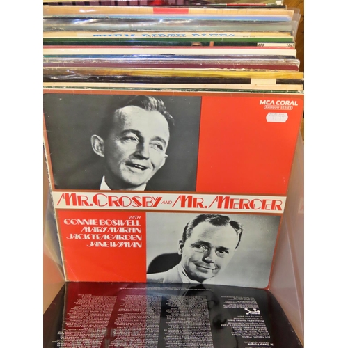 869 - A collection of traditional jazz and easy listening albums to include Duke Ellington, Louis Armstron... 