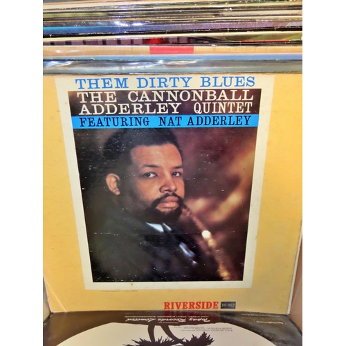 869 - A collection of traditional jazz and easy listening albums to include Duke Ellington, Louis Armstron... 