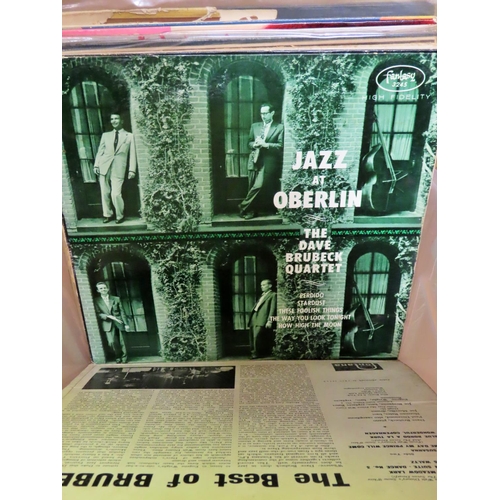 869 - A collection of traditional jazz and easy listening albums to include Duke Ellington, Louis Armstron... 