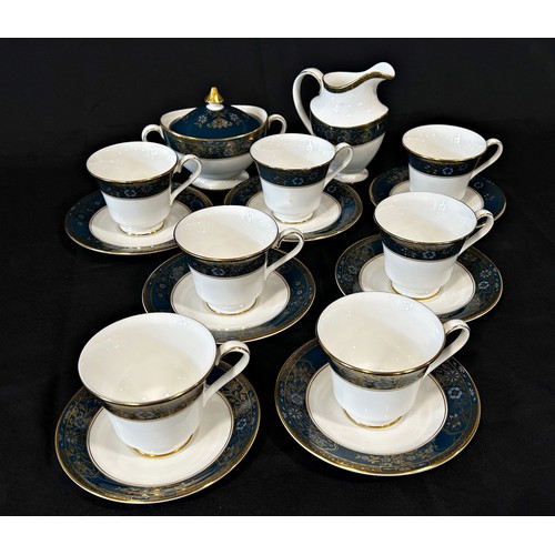 120 - Royal Doulton Carlyle pattern dinner and tea service comprising graduated plates, soup bowls, tea cu... 