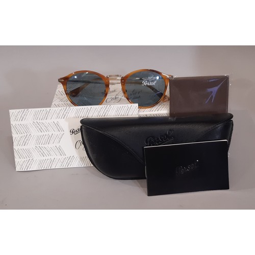 14 - A pair of Calligraphy Edition sunglasses 'Striped Brown' by Persol model P03166S, size 51-22-145, un... 