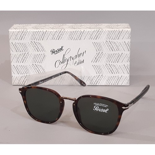 22 - A pair of 'Havana' Calligraphy Edition sunglasses by Persol model P03186S, size 51-21-145, unused wi... 