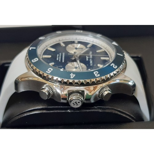 29 - Ascari Blue Pearl Chronographic Watch by Filippo Loretti with 42mm case, quartz movement and integra... 