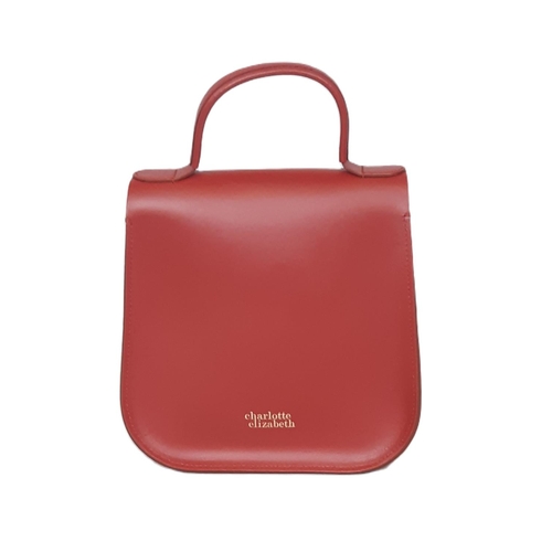 99 - Original Bloomsbury handbag by Charlotte Elizabeth in 'Oxblood' red leather with front closure, top ... 