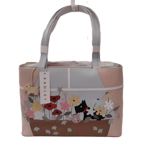 113 - Radley 'Springtime' Large Tote Bag 2008, with tags, attached coin purse and dust bag. 38x28x10cm