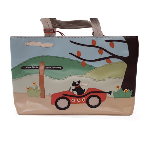 115 - Radley 'Away Day' Grab Bag 2005 with inner key strap, leather cream and dust bag. 30x20x7cm