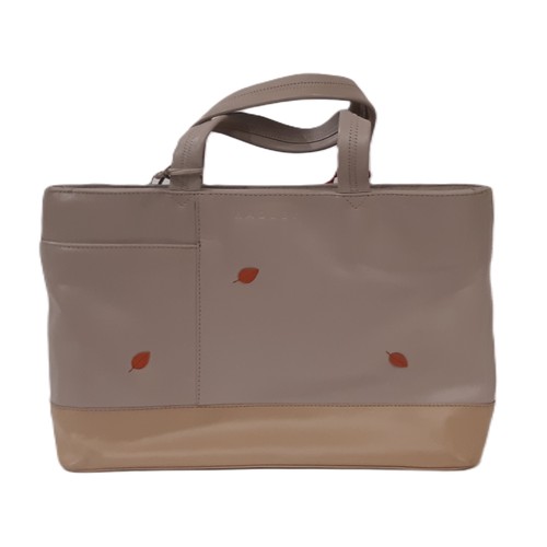 115 - Radley 'Away Day' Grab Bag 2005 with inner key strap, leather cream and dust bag. 30x20x7cm