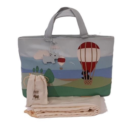 119 - Radley 'Up Up & Away' Grab Bag and Mini Bag 2005 with tag, cleaner and cloth bag 30x20x7cm and 21x10... 