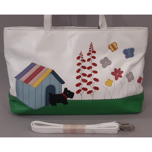 129 - Radley 'Garden' 2004 Grab Bag, Purse and Mini Bag. Grab bag (no dog tag) is 30x20x7cm and has detach... 