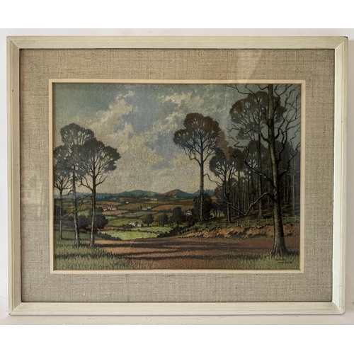 1846 - Wilfred Hunking (20th Century) - 'The Edge of The Wood' (possibly Cam Peak), pastel, signed lower ri... 